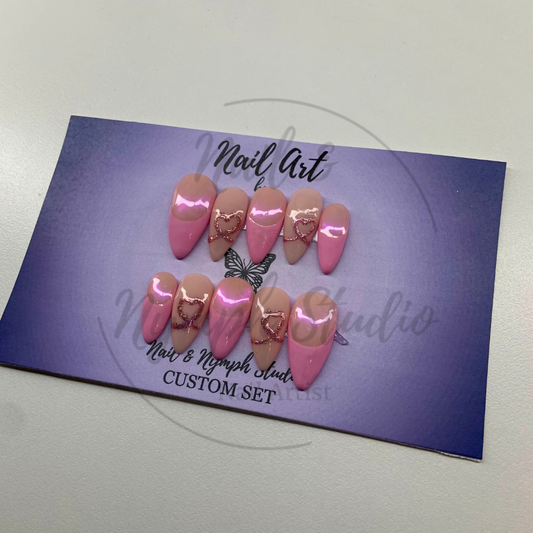 Pretty In Pink Press On Nails